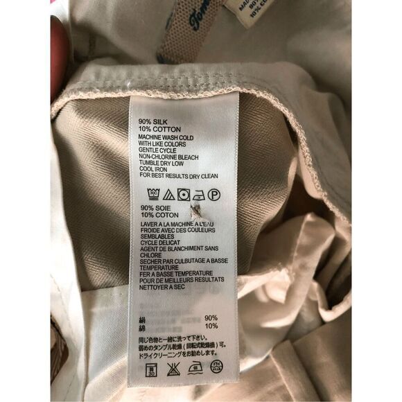 Tommy Bahama Mens Havana Chinos 40 Khaki Havana Herringbone Silk Blend Vacay - Picture 3 of 7